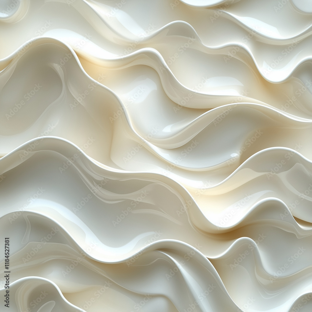 Obraz premium 3d abstract White background with waves