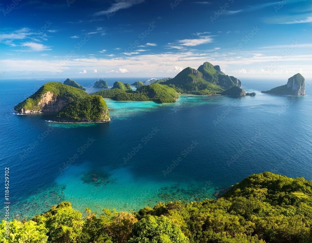 Fototapeta premium beautiful islands and ocean view