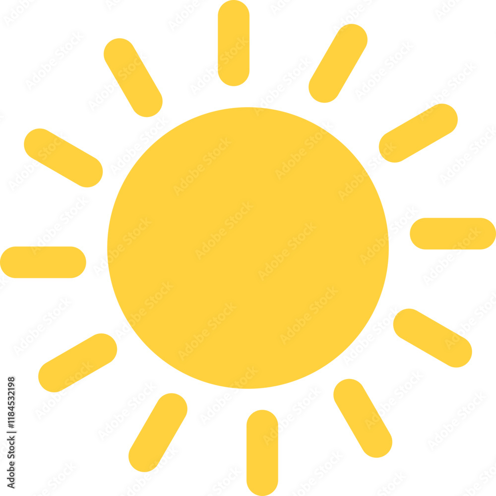 Sun rounded icon