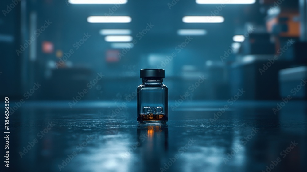 Glass Vial with Safety Cap and Mist Effect Glass Vial with Safety Cap and Mist Effect
