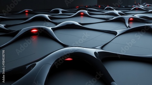 Interconnected Nodes in a Glowing Network Design