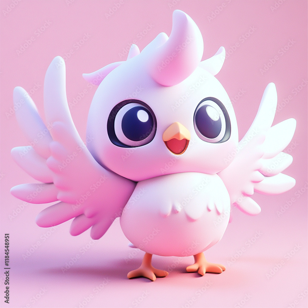 Fototapeta premium Griffin clay cute illustration