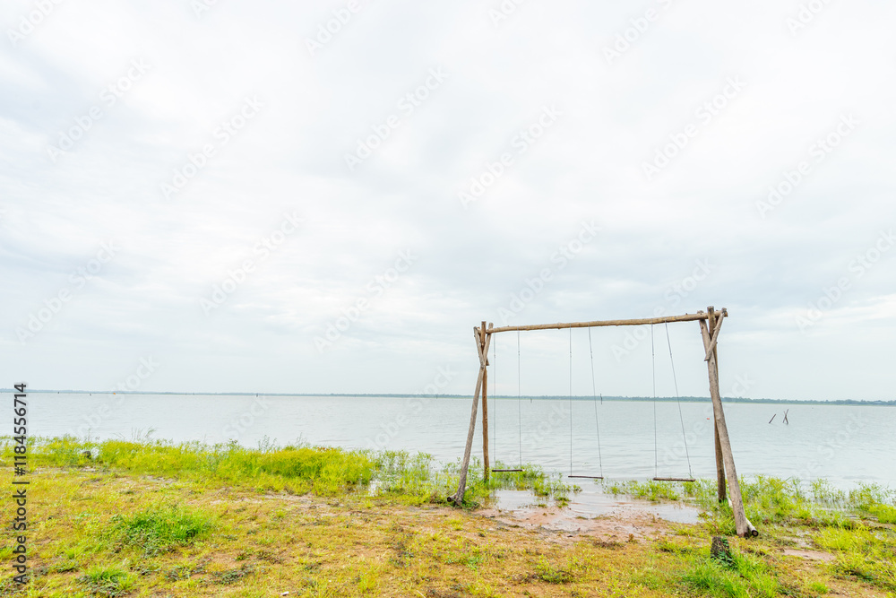 Swing at Lan Nab Dao, The Starry Terrace of Namphong National Park Swing at Lan Nab Dao, The Starry Terrace of Namphong National Park