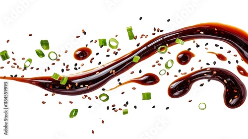 Soy Sauce Splash: A Dynamic Culinary Composition