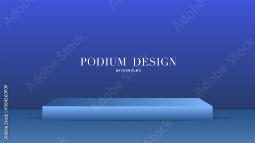 Podium Minimal and crimson background, 3d podium for presentation, Stage for showcase, illustration Vector EPS 10