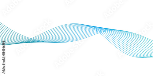  Abstract wave line for banner, wallpaper background with wave design.