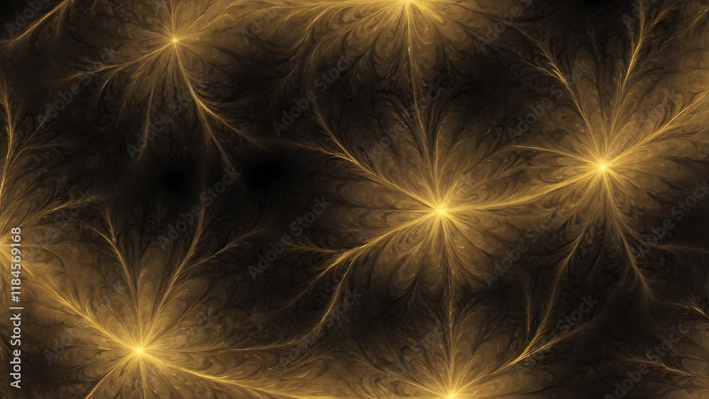 Naklejka premium Abstract Golden Swirls Background. modern, technology design metal futuristic shiny steel three-dimensional