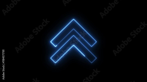 arrow neon sign photo