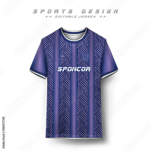 Soccer jersey design front and back short sleeve sports sublimation vector Template