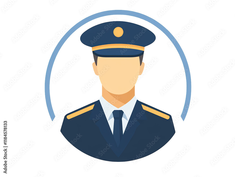 Portrait of a man in uniform, professional image for official documentation Portrait of a man in uniform, professional image for official documentation