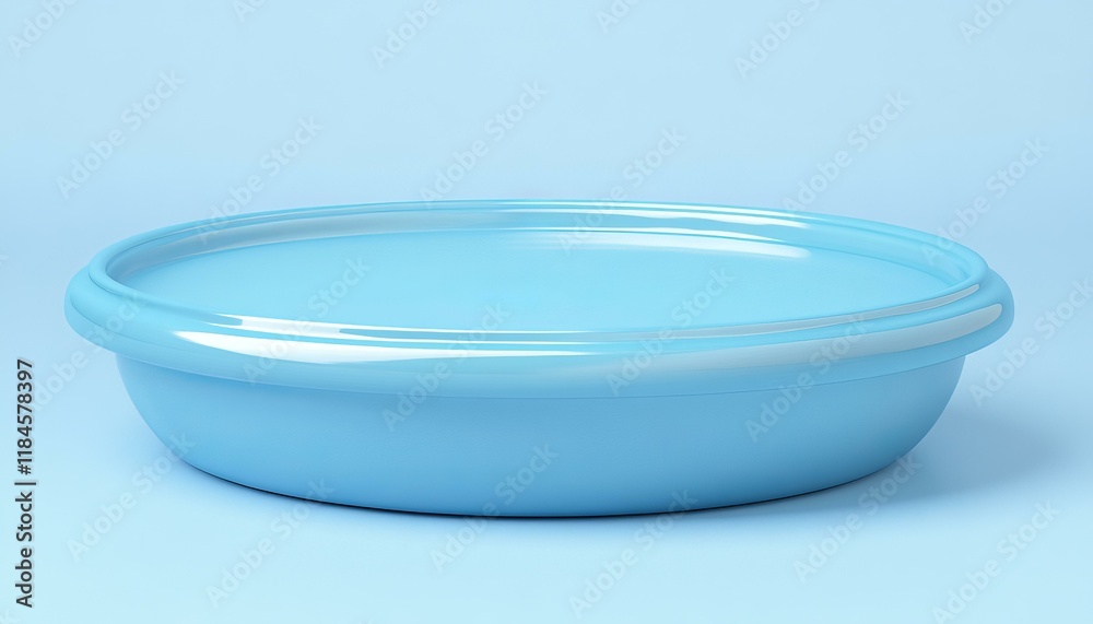 Light Blue Round Bowl Empty Dish Light Blue Round Bowl Empty Dish