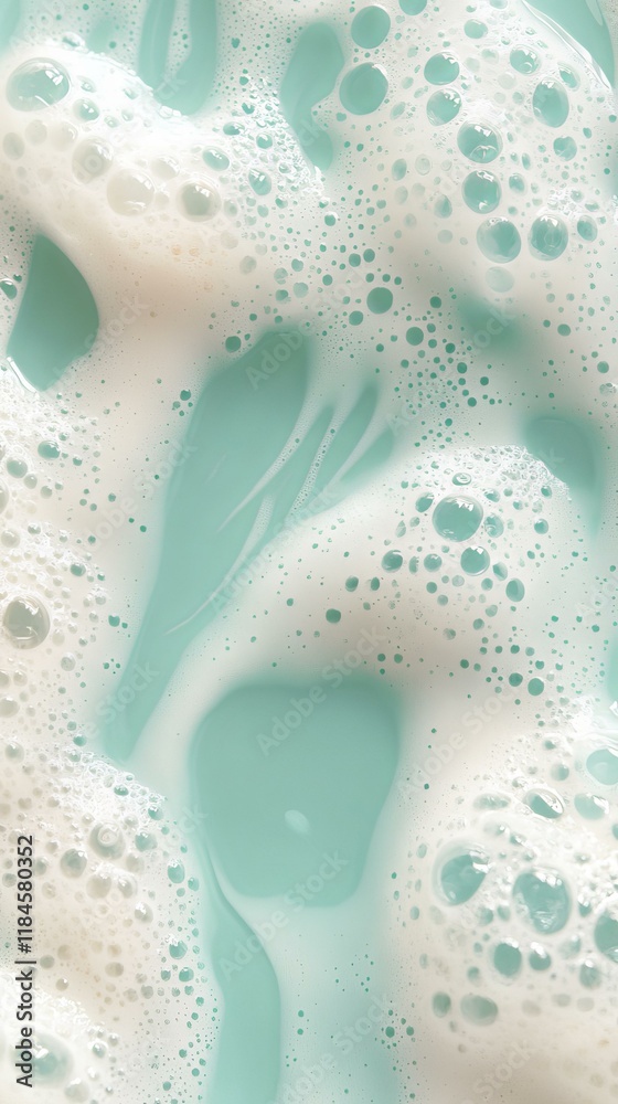 Soft Mint Green Soap Bubbles Texture Soft Mint Green Soap Bubbles Texture