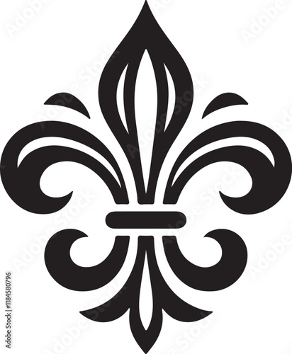 fleur de lis design silhouette art of illustration