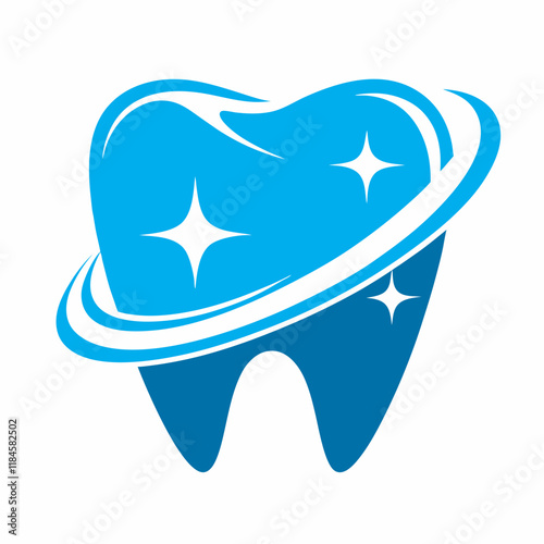 Minimalist Tooth Vector Illustration for Dental Projects.