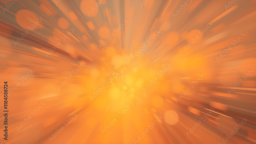 Obraz premium Blurred orange zoom background. Generative AI