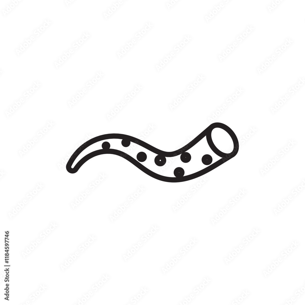 Obraz premium Tentacles octopus icon Simple thin outline