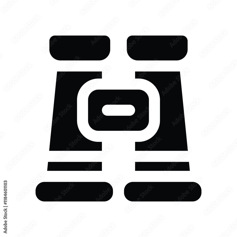 binocular icon. vector glpyh icon for your website, mobile, presentation, and logo design. binocular icon. vector glpyh icon for your website, mobile, presentation, and logo design.