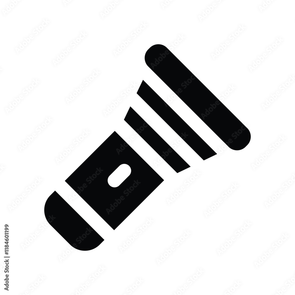 flashlight icon. vector glpyh icon for your website, mobile, presentation, and logo design.