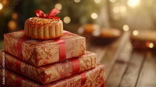 Festive Mooncake Arrangement for Celebrations