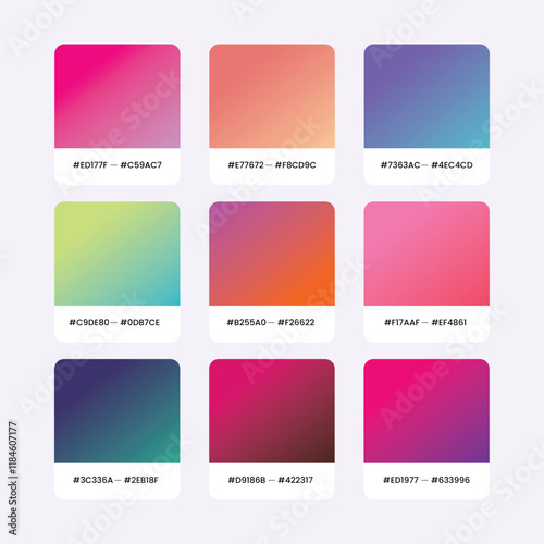 Cool Color Gradient Palettes