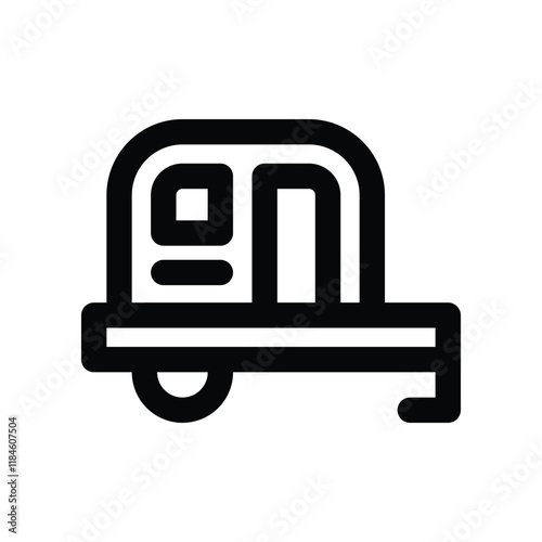 caravan icon. vector line icon for your website, mobile, presentation, and logo design.