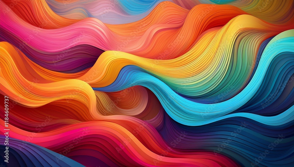 abstract colorful waves flowing design abstract colorful waves flowing design