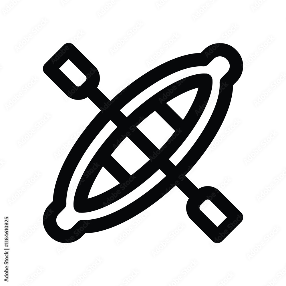 kayak icon. vector line icon for your website, mobile, presentation, and logo design. kayak icon. vector line icon for your website, mobile, presentation, and logo design.
