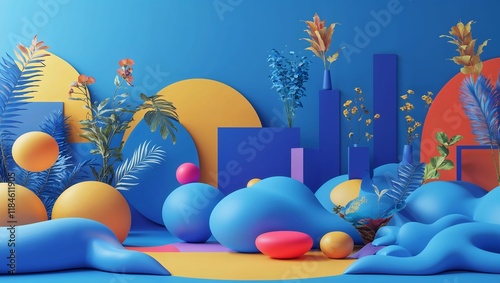easter still life with easter eggs