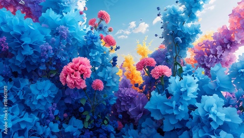 colorful background with bubbles