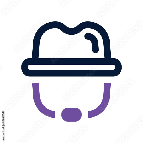 hat icon. vector dual tone icon for your website, mobile, presentation, and logo design.