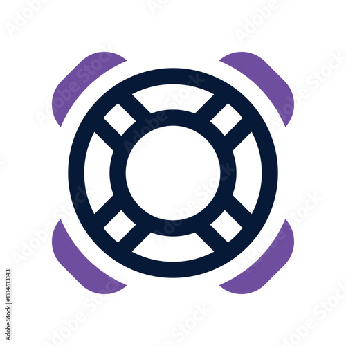 lifesaver icon. vector dual tone icon for your website, mobile, presentation, and logo design.