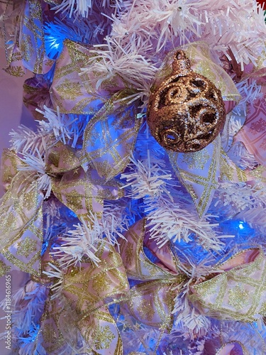 Traditional Christmas Decoration with Trees, Lights, Ornaments, Gifts, and a Festive Atmosphere. Classic Elements like Wreaths, Candles, and Bows Create a Cozy and Elegant Ambience for the Holiday Sea