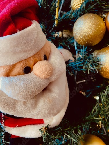 Traditional Christmas Decoration with Trees, Lights, Ornaments, Gifts, and a Festive Atmosphere. Classic Elements like Wreaths, Candles, and Bows Create a Cozy and Elegant Ambience for the Holiday Sea