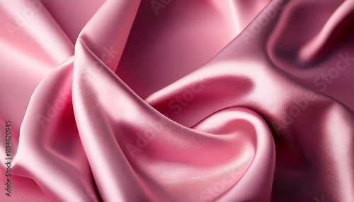 pink satin or silk cloth as heritage pink material detail