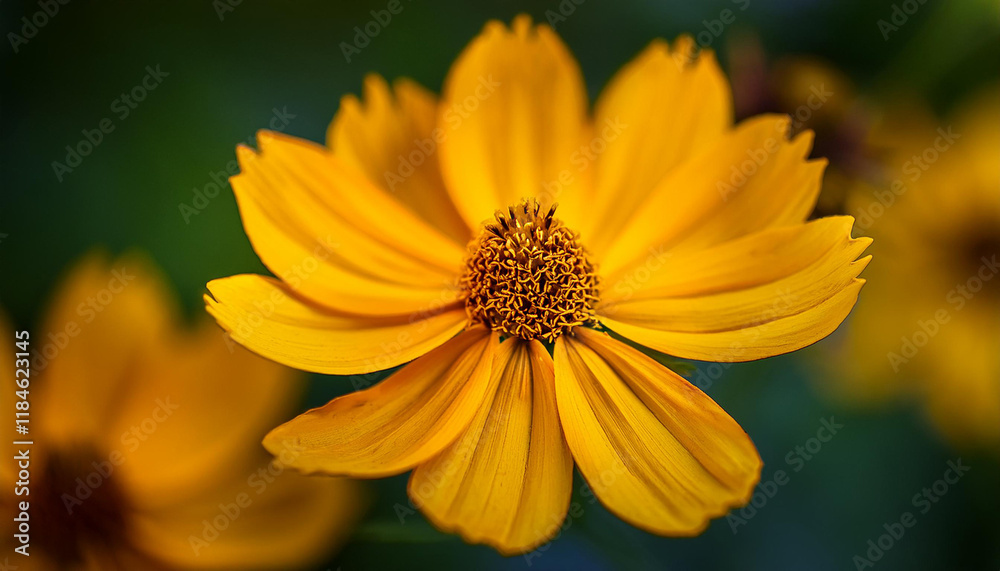 macro shot of a yellow coreopsis bloom coreopsis yellow flower close up bloom macro photography nature petal vibrant macro shot of a yellow coreopsis bloom coreopsis yellow flower close up bloom macro photography nature petal vibrant