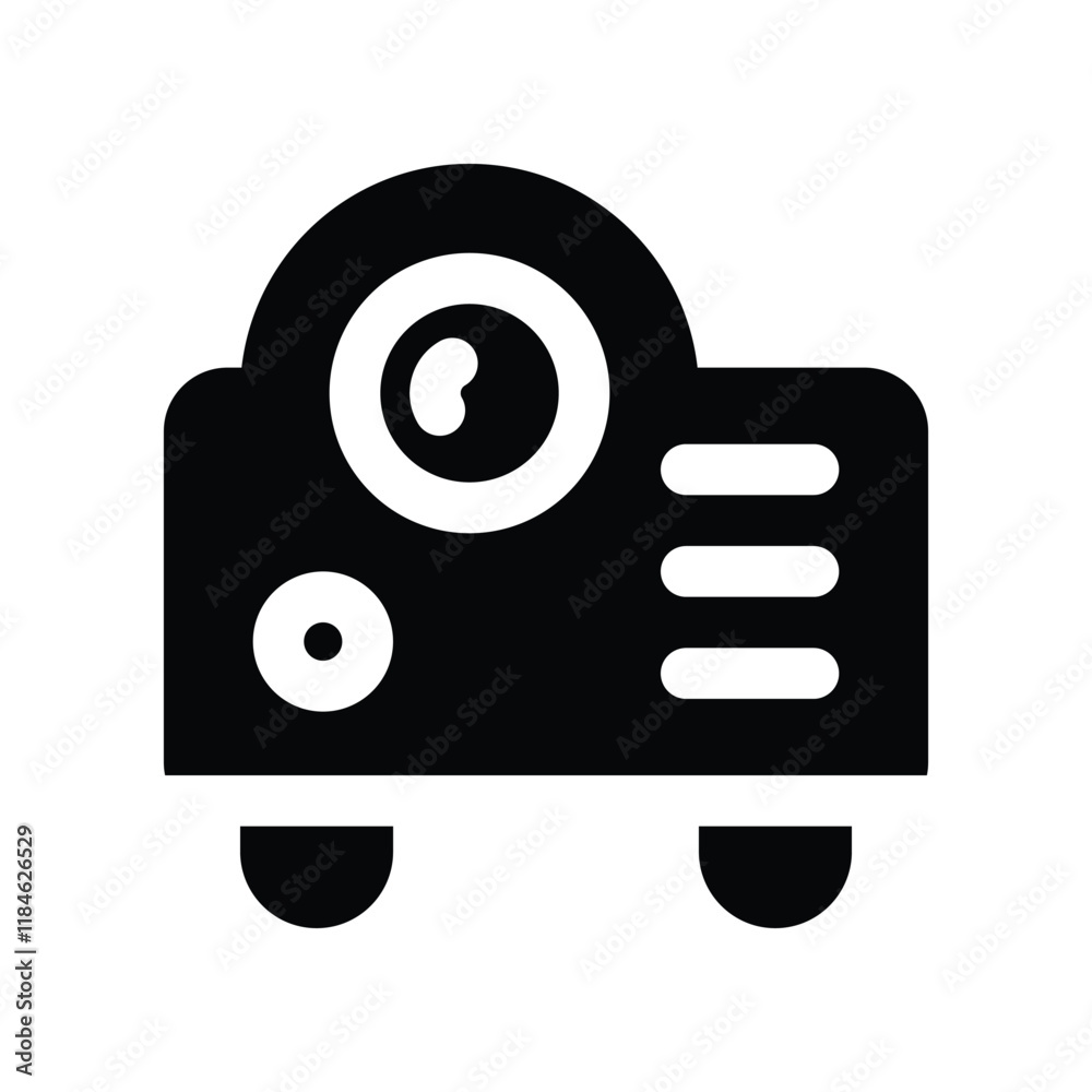 projector icon. vector glyph icon for your website, mobile, presentation, and logo design. projector icon. vector glyph icon for your website, mobile, presentation, and logo design.