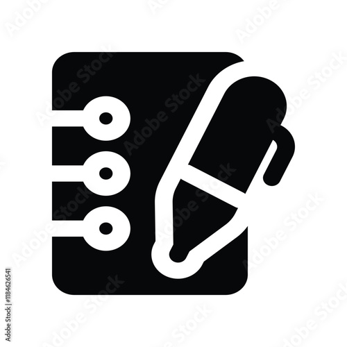 pen icon. vector glyph icon for your website, mobile, presentation, and logo design.