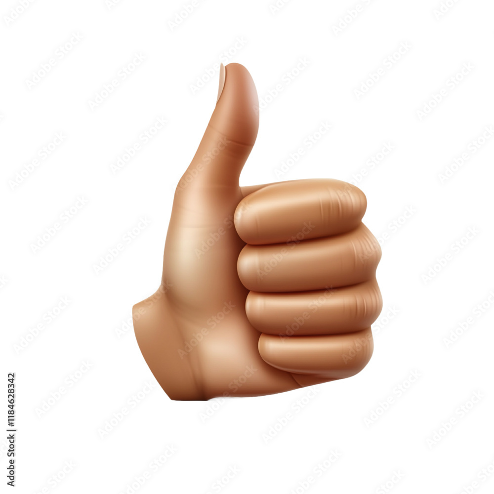 A 3D graphic of a hand giving a thumbs up gesture. A 3D graphic of a hand giving a thumbs up gesture.