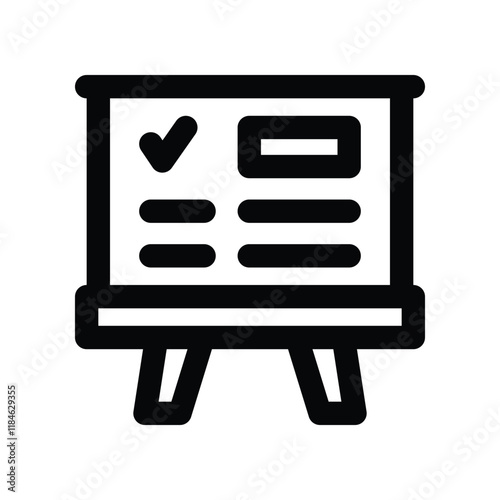 presentation icon. vector line icon for your website, mobile, presentation, and logo design.