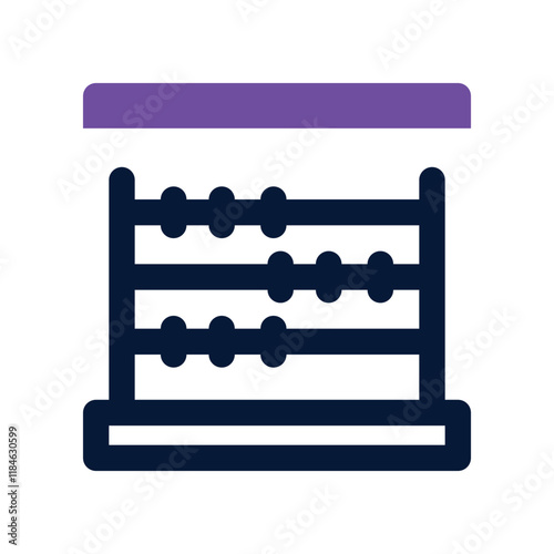 abacus icon. vector dual tone icon for your website, mobile, presentation, and logo design.