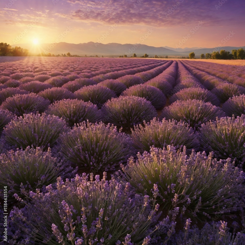 Obraz premium lavender field provence france