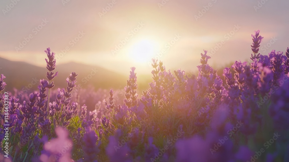 Spring lavender flowers under sunlight. Lilac flowers close up. Beautiful landscape of nature with a panoramic view. Hi spring. long banner Spring lavender flowers under sunlight. Lilac flowers close up. Beautiful landscape of nature with a panoramic view. Hi spring. long banner