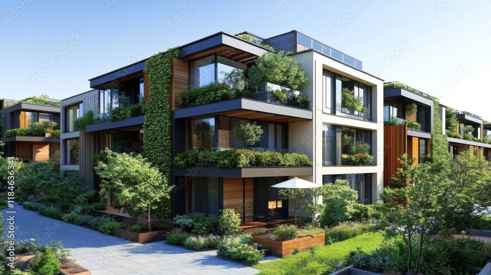 A model for eco-friendly architecture and community spaces. A model for eco-friendly architecture and community spaces.