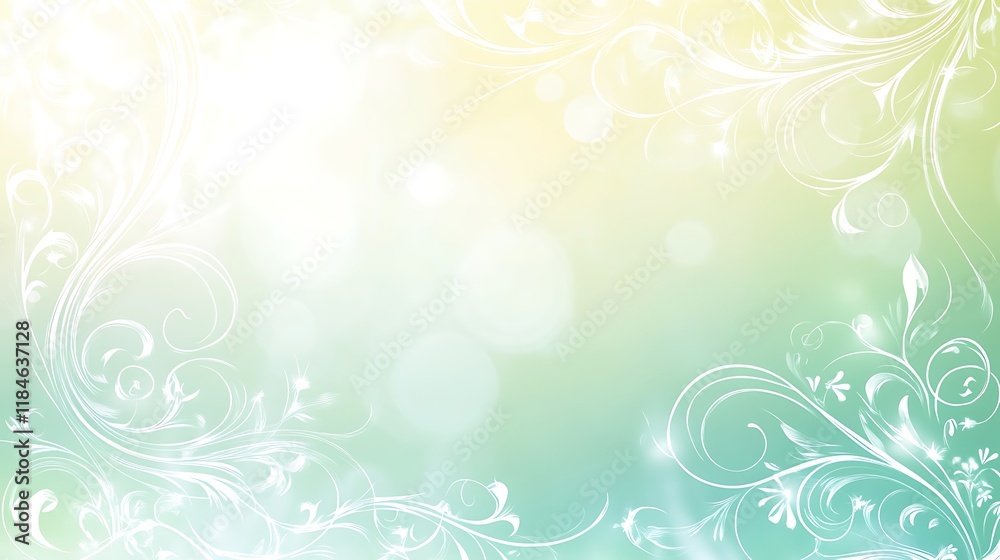 Elegant Pastel Floral Background Design Elegant Pastel Floral Background Design