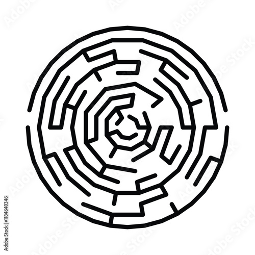 Kids riddle maze puzzle labyrinth vector illustration