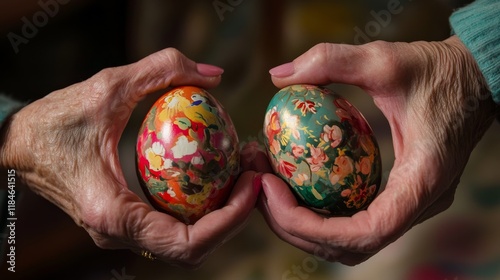 
Mother and Child Knocking Easter Eggs During Spring Holidays
Traditional egg fight game celebrating paschal religious holiday
