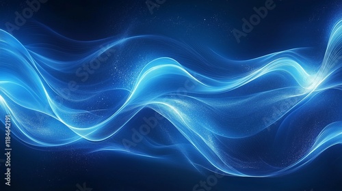 abstract blue background with waves