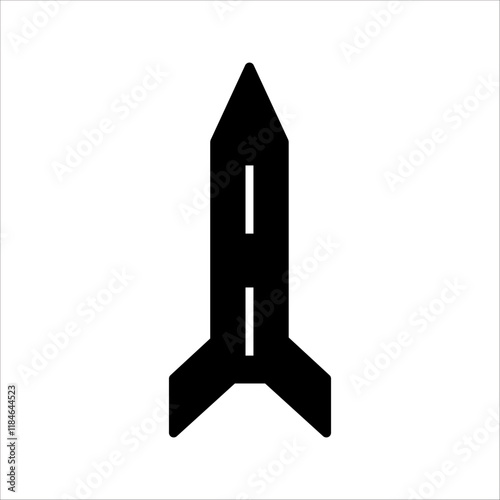 Rocket icon. Rocket launched icon vector.