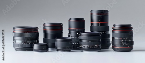 Collection of various camera lenses.