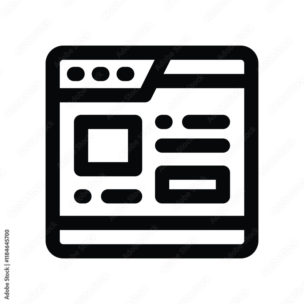 blog icon. vector line icon for your website, mobile, presentation, and logo design. blog icon. vector line icon for your website, mobile, presentation, and logo design.